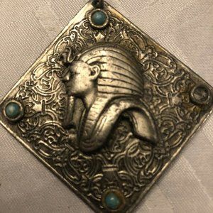 Vintage Egyptian Pendant, with blue stones.